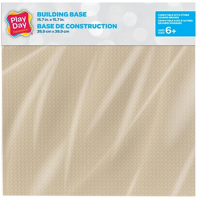 Plaque de base beige Play Day de 15.7"