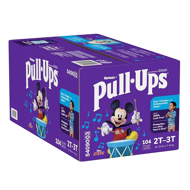 Pull-Ups Boys' Potty Training Pants, Economy Pack, Size: 2T - 6T, Size: 2T - 6T | 104-66 Count