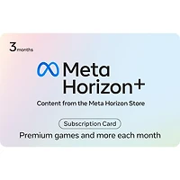 Meta Horizon+ 3-Month Subscription $29.99 Gift Card (Digital Code)