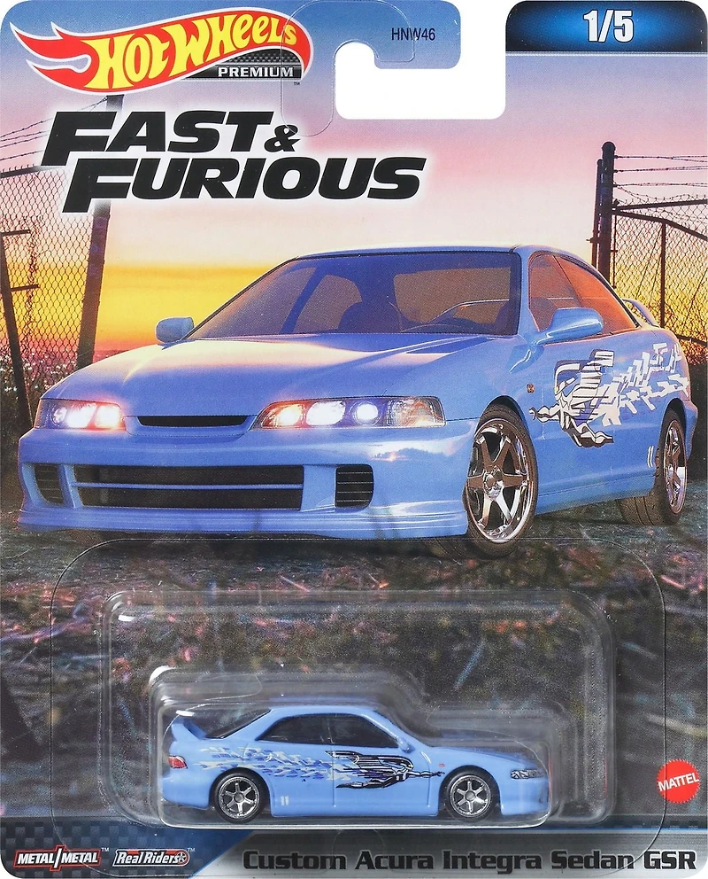 Hot Wheels Fast & Furious Custom Acura Integra Sedan GSR Vehicle