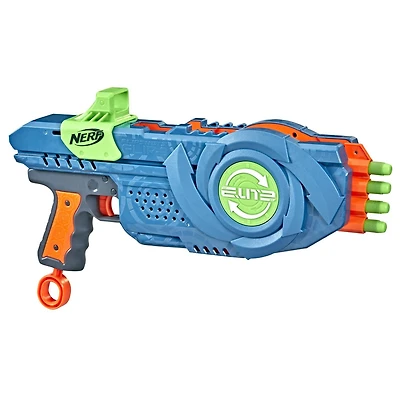 Nerf Elite 2.0, blaster Flipshots Flip-8 avec 2 fois 4 canons pivotants, capacité de 8 fléchettes, inclut 8 fléchettes Nerf Elite officielles