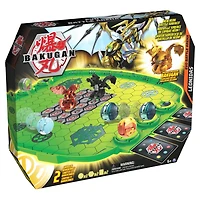 Bakugan Evo Battle Arena, Avec Bakugan Leonidas exclusif, Plateau de jeu néon pour Bakugan à collectionner, à partir de 6 ans