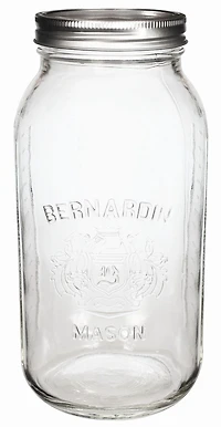 Bernardin Regular Mason Jar Widemouth Lid – 1.9 L, Case of 6