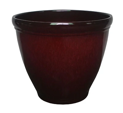 Hometrends/9 inch  Gradient Planter/Red, 9in  x9in  x7.95in
