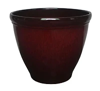 Hometrends/9 inch  Gradient Planter/Red, 9in  x9in  x7.95in