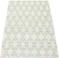 ECARPETGALLERY 4'5" x 6'4" Transitional Collage Handmade Area Rug for Living Room, Dining Room and Bedroom in Grey