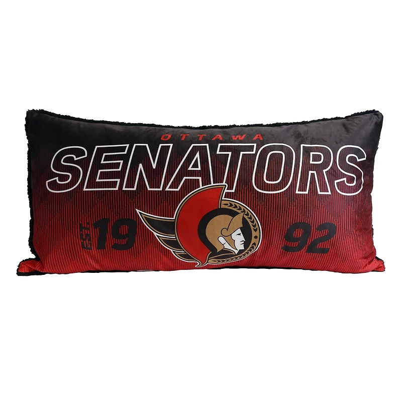 NHL Ottawa Senators Game Time Body Pillow, 18" x 36", NHL OTTAWA SENATORS BODY PILLOW