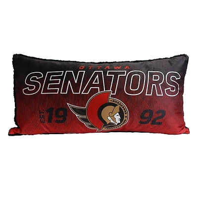 Oreiller de corps des Ottawa Senators de la LNH 18po x 36po COUSSIN DE CORPS OTTAWA SENATORS
