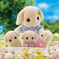 Calico Critters Flora Rabbit Family, ensemble de 4 figurines de poupées à collectionner 4 figurines de poupées