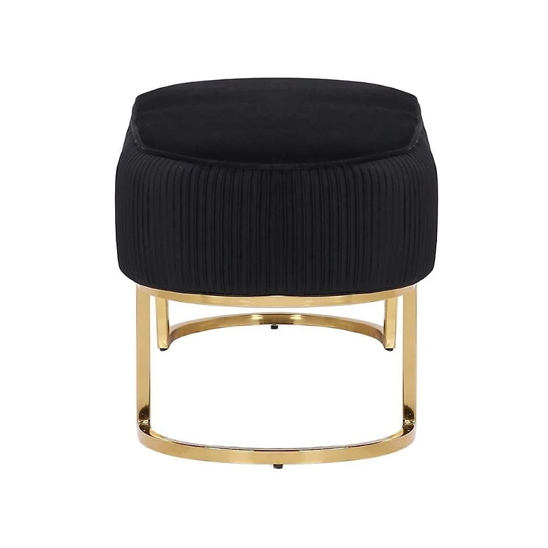 BANC ORCHIDÉE de couleur noire