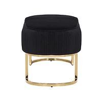 BANC ORCHIDÉE de couleur noire