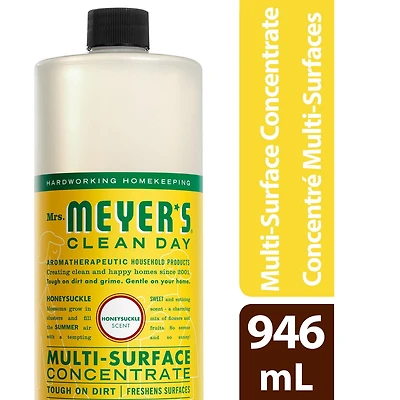 Mrs. Meyer’s Clean Day multi-surface concentré nettoyant tout usage, 946ml, chèvrefeuille