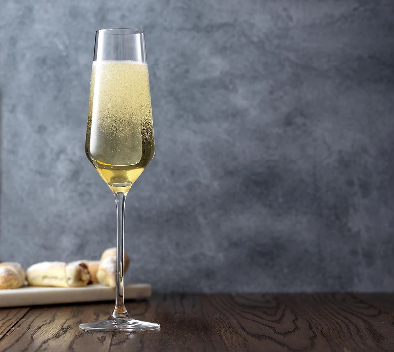Verres à Champagne en Cristal Layla - 6,7 oz - Ensemble de 4