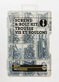 Trousse vis et boulons 245 pièces