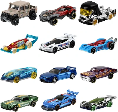 Voiture ou camion de base Hot Wheels à l'échelle 1:64 (les modèles peuvent varier)