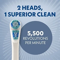 Têtes de rechange pour brosse à dents électrique à pile pour adultes Spinbrush Smart Clean, soies souples, 2 unités Spinbrush SMART CLEAN