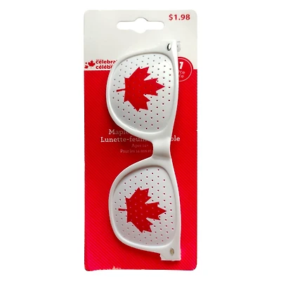Way to Celebrate White Maple Leaf Glasses