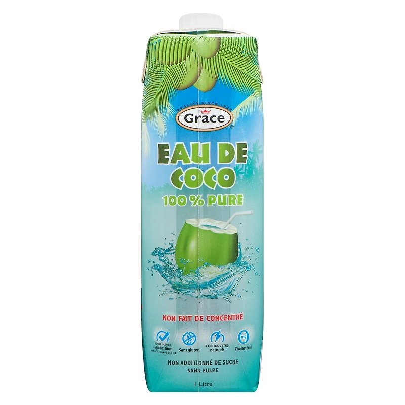 Grace 100% Pure Coconut Water, 1L Bottle