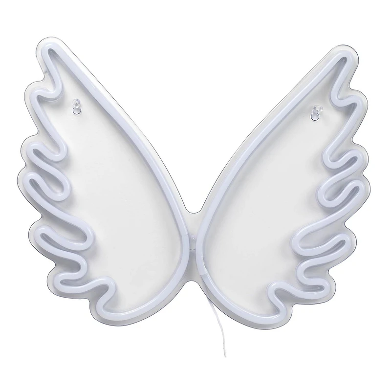 Merkury Innovations Enseigne murale au néon LED ailes 15,75" Enseigne murale néon LED Wing