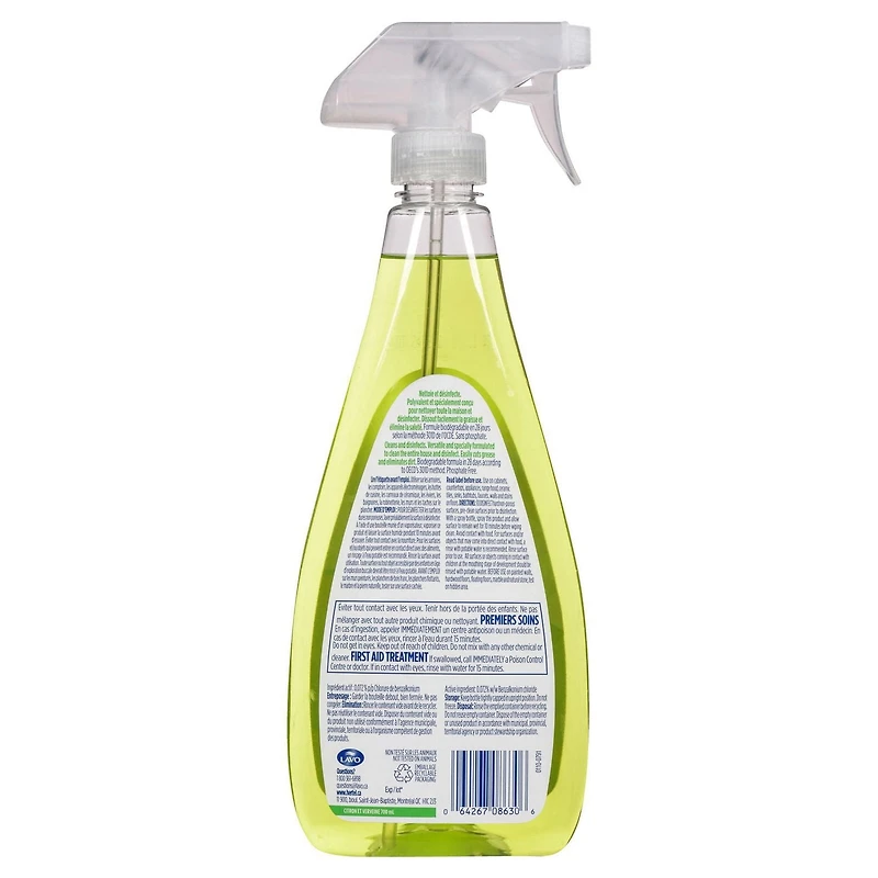Hertel Disinfectant Lemon and Verbena, 700ml