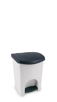 The Step N' Sort 50L Plastic Trash and Recycling Bin with 10L Movable Caddy