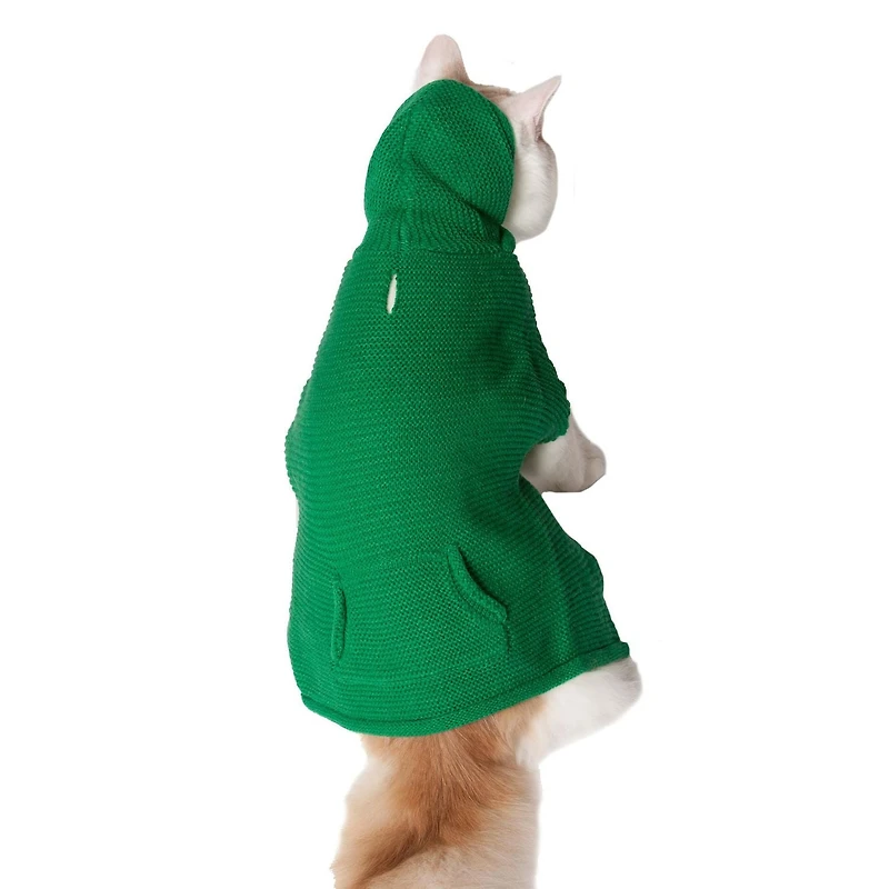 Holiday Time Sweat à capuche Holiday Time vert avec poche pour chien