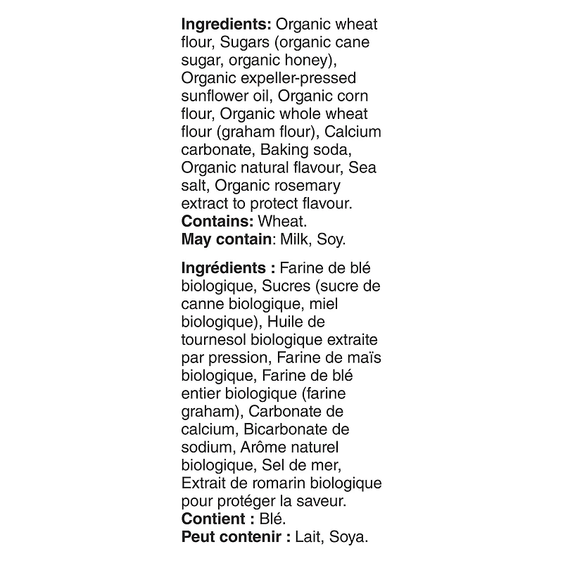 Annie's Bunny Grahams Miel Collations Graham Biologiques cuites au four