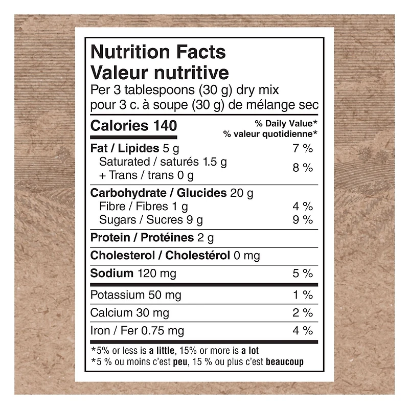 Quaker Oat Flour Oatmeal Cookie Mix 900 g.