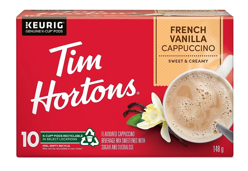 Tim Hortons Cappuccino Vanille Française Keurig Capsule K-Cup 10ct