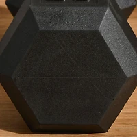 Soozier 50lbs Rubber Dumbbells Weight Set for Body Fitness Training Home Office