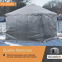 Sojag, toile d'hiver pour abri soleil