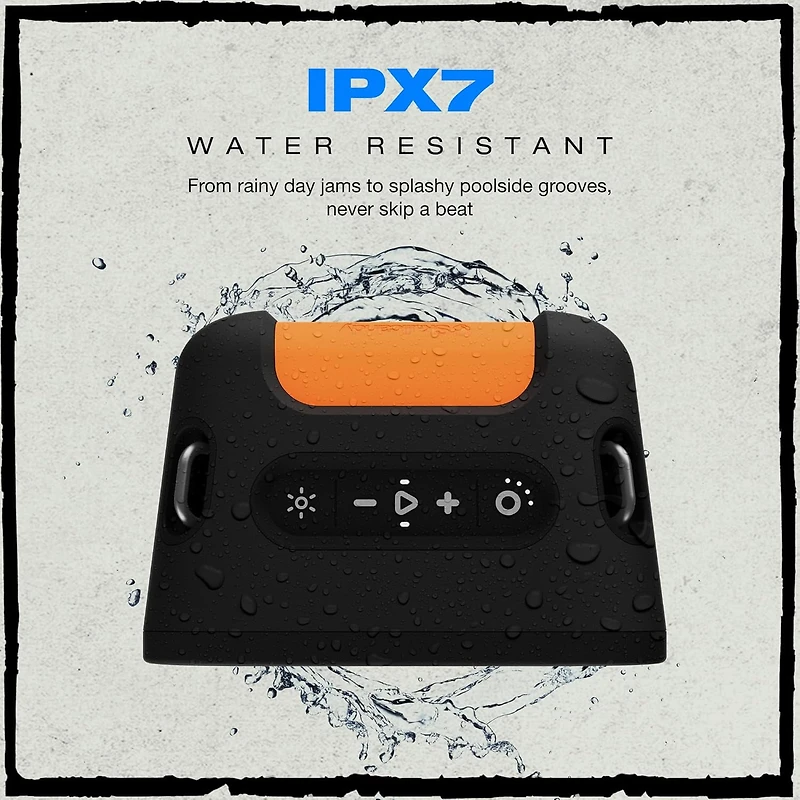 Skullcandy Stomp Bluetooth Speaker – IPX7 Waterproof Wireless Portable Speaker