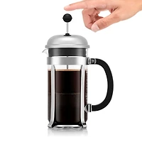 Cafetière à piston Française Chambord, 34 oz, chrome