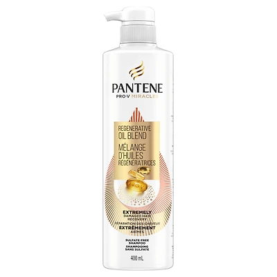 Pantene Pro-V Miracles Extreme Damage Care Regenerative Oil Blend Sulfate Free Shampoo