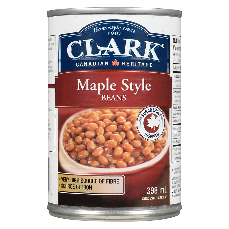 Clark Fèves au goût de sirop d'érable 398 ml