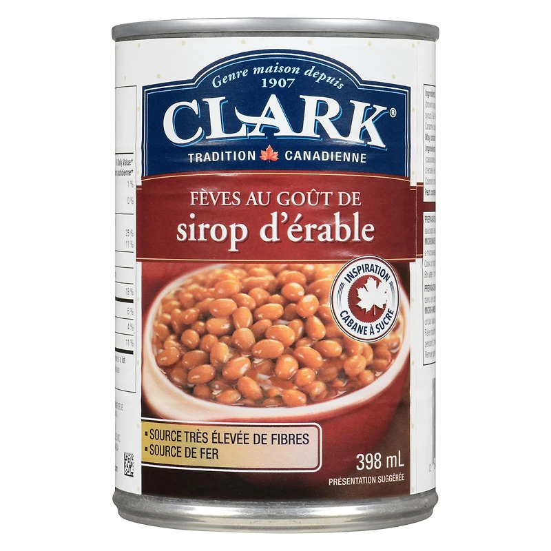 Clark Fèves au goût de sirop d'érable 398 ml