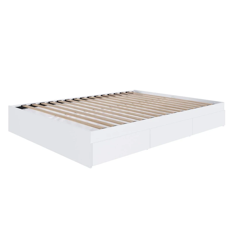 Nexera Aura 3 Drawer White Bed