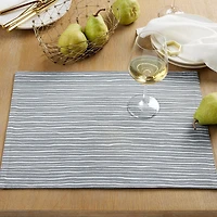 Set de table Mainstays Linework, 35,56 l x 48,26 L, gris, 1 pièce