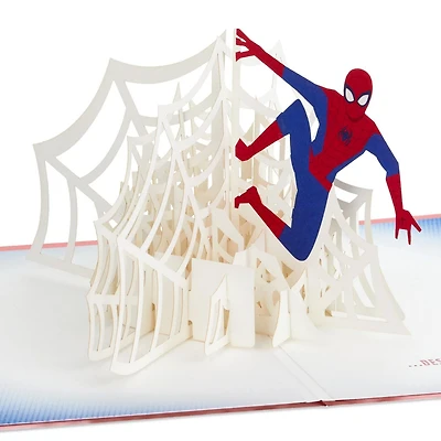 Carte de fête en relief, Signature – Paper Wonder de Hallmark (Spider-Man)