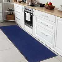Tapis de couloir à motif de solide à sous-couche en caoutchouc de la collection Ottohome
