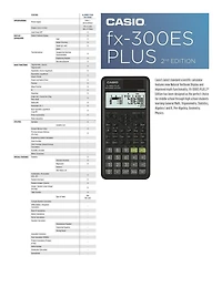 CASIO, FX-300ESPLUS2, calculatrice scientifique 1 calculatrice scientifique