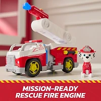 PAW Patrol Fire Rescue: Marshall Rescue Fire Engine with Action Figure & Projectile Launcher & Toy Truck, Kids Toys for Boys & Girls Ages 3 and Up