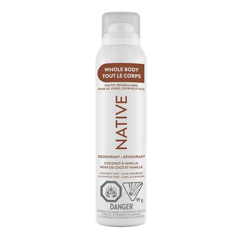 Native – Désodorisant pour le corps Noix de coco & vanille – 99 G 99g