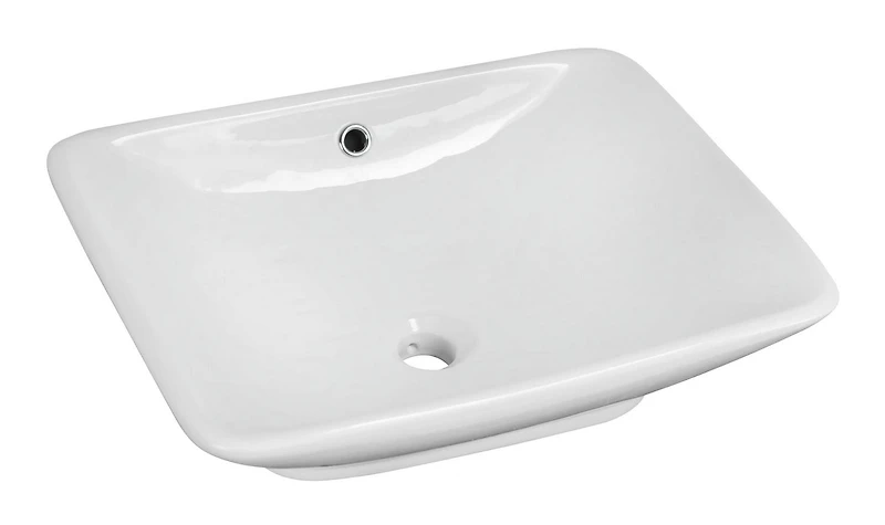 Imaginations Américaines 21.5-po. W Vessel Set Blanc