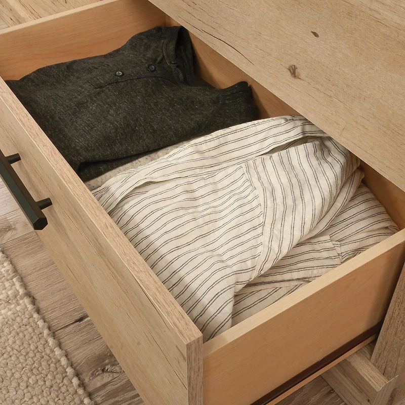 Sauder La Collection Aspen Post Commode 6 Tiroirs en Finition Prime Oak