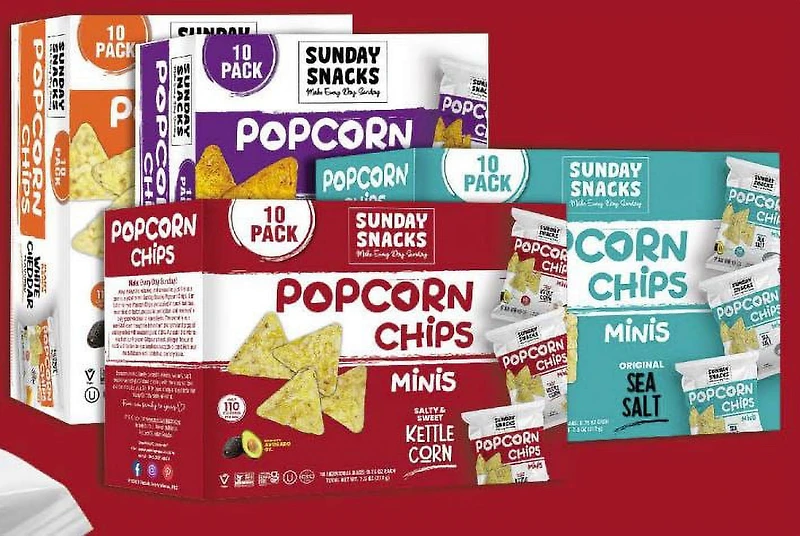 Sunday Snacks FP Chips - White Cheddar, Popcorn Chips