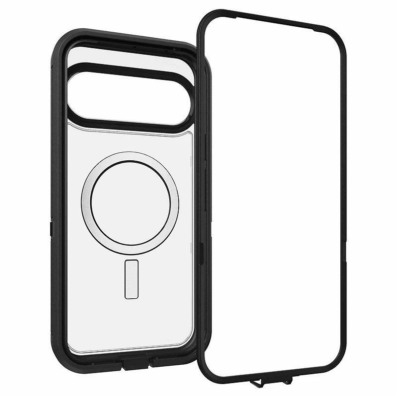 OtterBox Étui Defender Pro XT Clear avec Magnets Dark Side pour Google Pixel 10 Pro XL