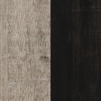 South Shore Londen 5-Drawer Chest for Adult, in Rubbed Black and Weathered Oak