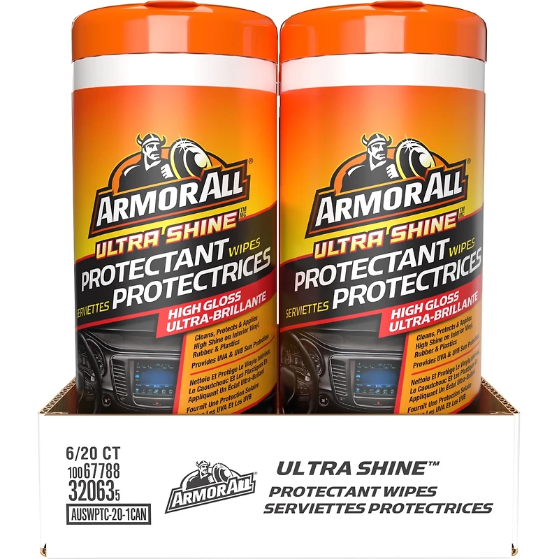 Lingettes protectrices de voiture Armor All Ultra Shine (20 unités) Lingettes protectrices de voit