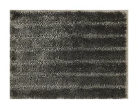 Ensemble de tapis pour salle de bain 2 pièces à rayures touffetées gris platine Mainstays